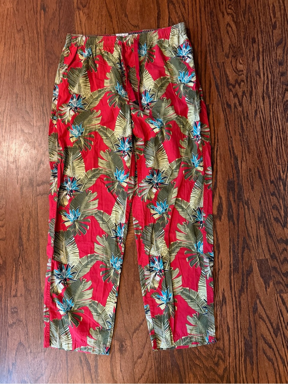 Tommy Bahama Red Tropical Print Men’s Lounge Pants LT